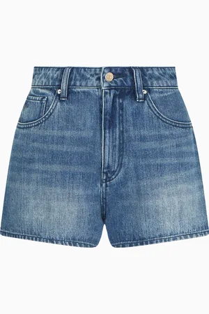 Armani Exchange Used effect denim shorts
