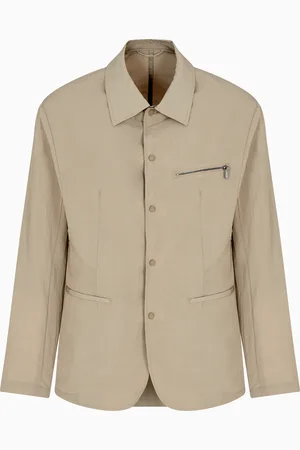 Armani Exchange Nylon seersucker jacket zip pocket