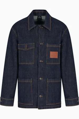 Armani Exchange Denim jacket with logo patch