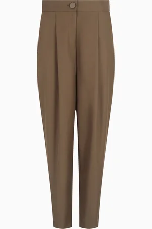 Armani Exchange Twill pleated trousers
