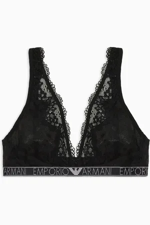 Armani Sustainability Values padded triangle bra in recycled