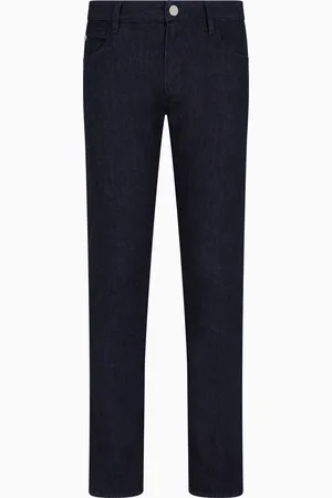 Giorgio Armani Five-pocket, slim-fit, stretch cotton-denim trousers