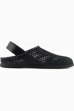 Giorgio Armani Leather and rubber sandals