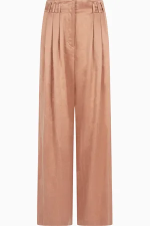 Giorgio Armani Wide-leg viscose and cupro trousers