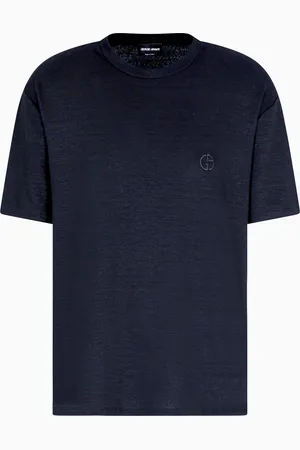 Giorgio Armani Stretch-linen crew-neck T-shirt