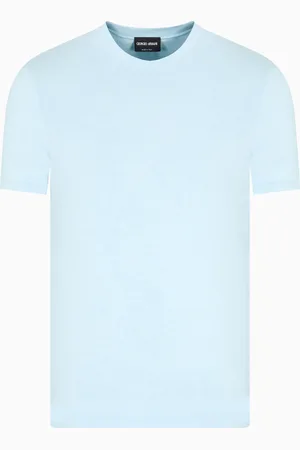 Giorgio Armani Crew-neck short-sleeved T-shirt in stretch viscose jersey