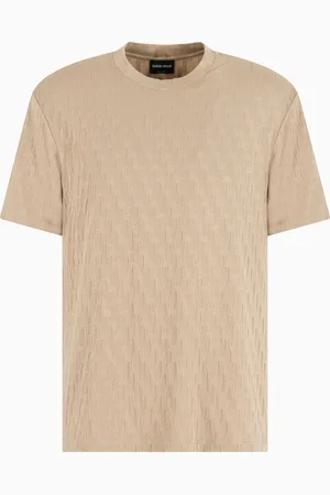 Giorgio Armani Stretch viscose-blend crew-neck T-shirt