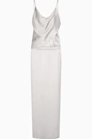 Giorgio Armani Double-faced silk-satin long dress