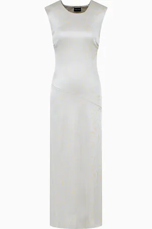 Giorgio Armani Jacquard viscose-jersey midi dress