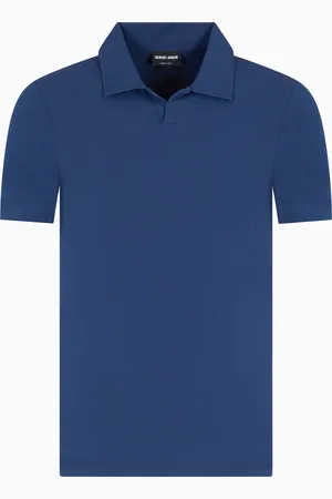 Giorgio Armani ASV stretch viscose jersey short-sleeved polo shirt