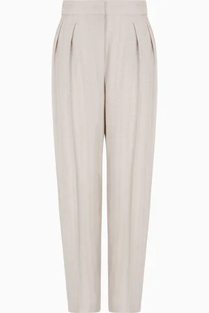 Giorgio Armani Armure viscose double-pleat trousers