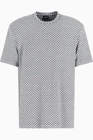 Giorgio Armani Viscose jacquard jersey crew-neck T-shirt