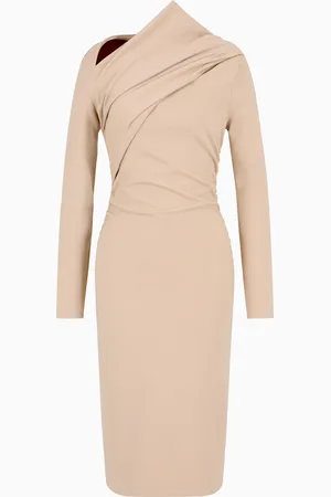 Giorgio Armani Viscose-blend Milano-stitch midi dress