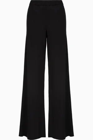 Giorgio Armani Triple silk georgette flared trousers