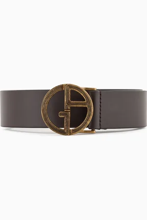 Giorgio Armani Leather belt with GA logo