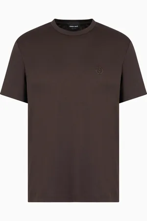Giorgio Armani Cotton-interlock T-shirt with embroidered logo