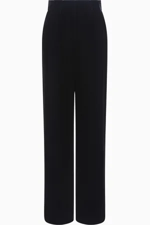 Giorgio Armani Double-darted velvet trousers