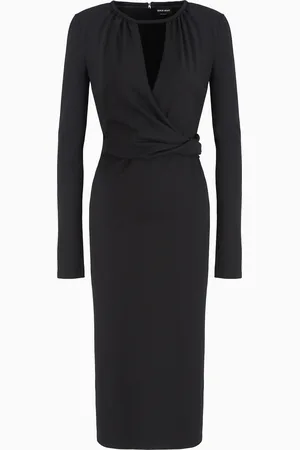 Giorgio Armani ASV viscose-blend midi dress