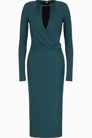 Giorgio Armani ASV viscose-blend midi dress