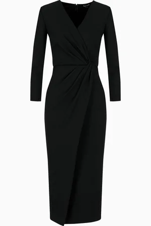Giorgio Armani Viscose-blend Milano-stitch midi dress