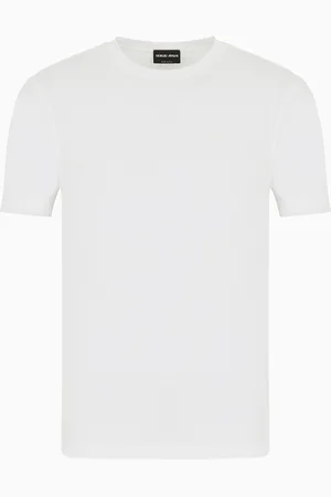 Giorgio Armani Icon Crew-neck T-shirt in stretch viscose jersey