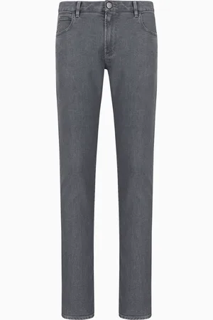 Giorgio Armani Five-pocket, slim-fit, stretch cotton-denim trousers