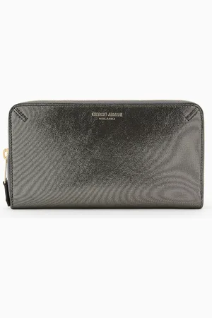 Giorgio Armani La Prima wraparound-zip wallet in glossy nubuck