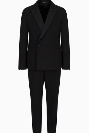 Giorgio Armani Upton Line double-breasted, wool-crêpe tuxedo
