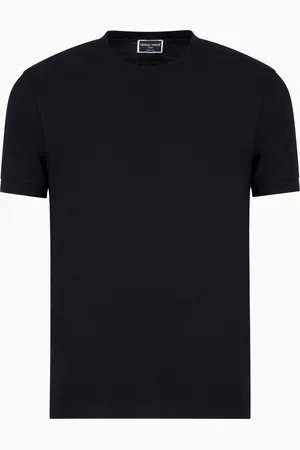 Giorgio Armani Icon Crew-neck T-shirt in stretch viscose jersey