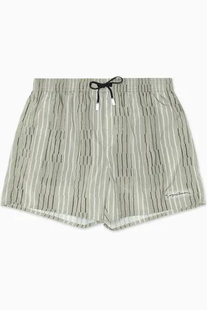 Giorgio Armani Irregular striped print swim trunks