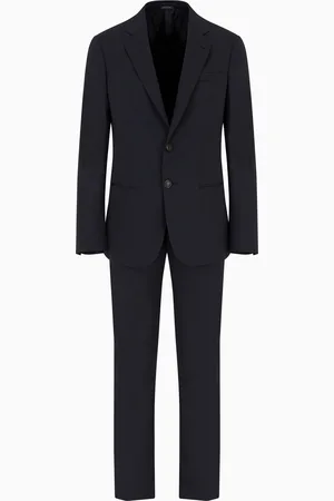 Giorgio Armani Single-breasted Soho line suit in virgin wool