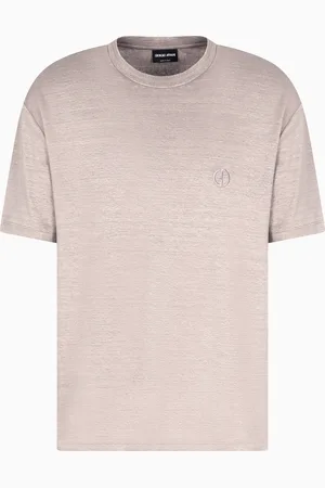 Giorgio Armani Stretch-linen crew-neck T-shirt