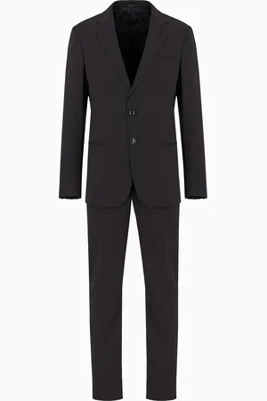 Giorgio Armani Single-breasted Soho line suit in virgin wool