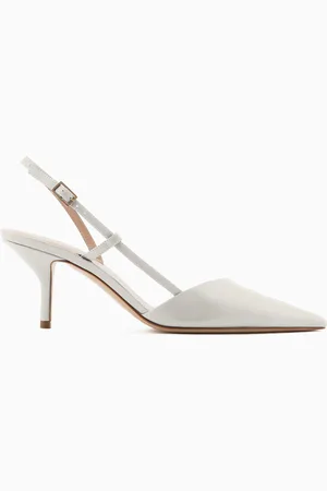 Giorgio Armani Leather slingbacks