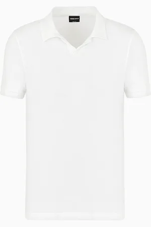 Giorgio Armani ASV stretch viscose jersey short-sleeved polo shirt
