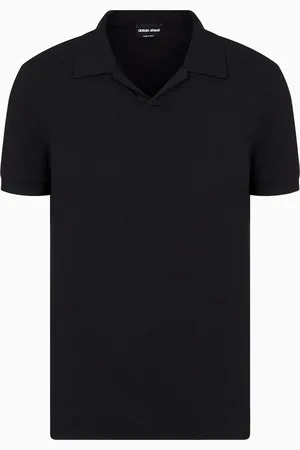 Giorgio Armani ASV stretch viscose jersey short-sleeved polo shirt