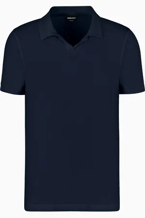 Giorgio Armani ASV stretch viscose jersey short-sleeved polo shirt