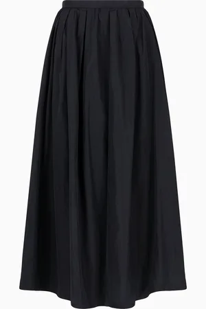 Emporio Armani Taffeta long skirt with darts
