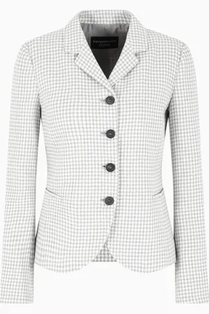 Emporio Armani Icon jacket in houndstooth jacquard