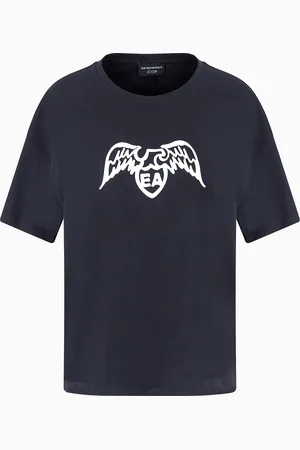 Emporio Armani Pima T-shirt with eagle logo