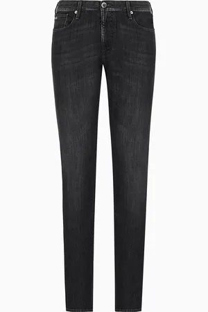 Emporio Armani J06 Slim-fit, twill-melange jeans in 10 oz comfort denim