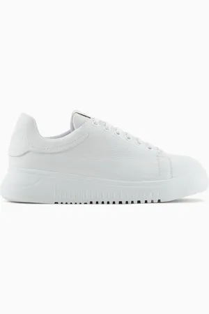 Emporio Armani Tumbled leather sneakers