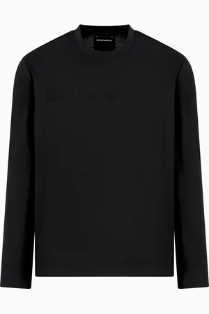 Emporio Armani Jersey jumper with jacquard logo