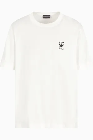 Emporio Armani ASV Jersey T-shirt with rubberised logo print