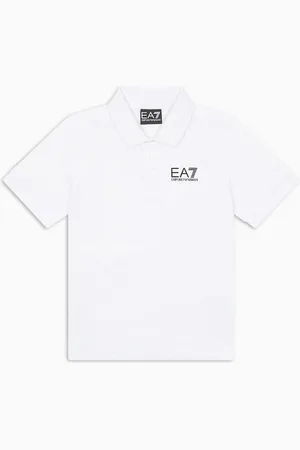 EA7 Core Identity Boy cotton polo shirt