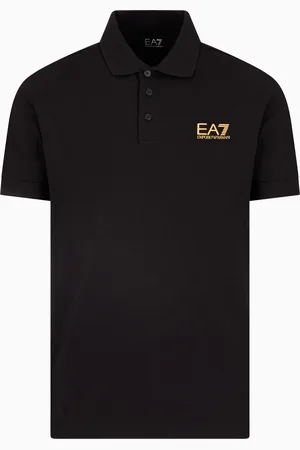 EA7 Core Identity stretch-cotton polo shirt