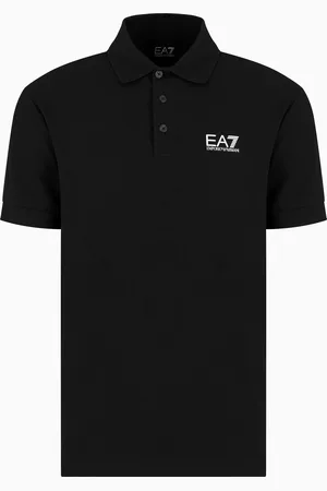 EA7 Core Identity stretch-cotton polo shirt