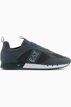 EA7 Black and White Carbon Sneakers