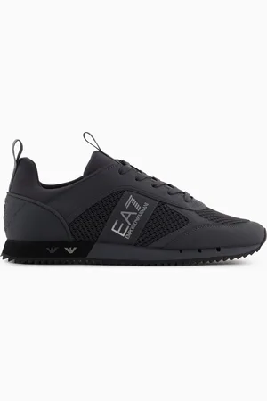 EA7 Black and White Carbon Sneakers