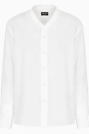 Giorgio Armani Viscose and silk jacquard shirt